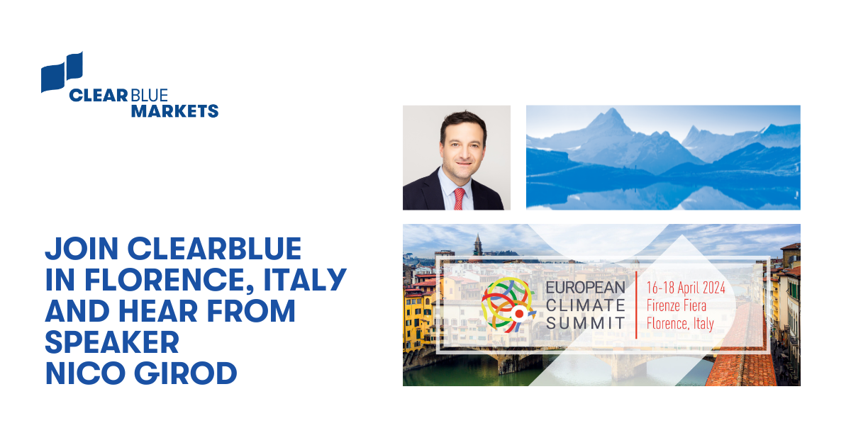 ClearBlue Is Proud To Sponsor The Upcoming European Climate Summit In